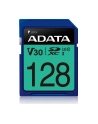 ADATA Premier Pro SDXC 128GB 100R/80W UHS-I U3 Class 10 A2 V30S SDXC | 128GB | UHS-I | U3 | Class 10 | V30 | A2 | Odczyt do 100 MB/s | Zapis do 80 MB/s - nr 1
