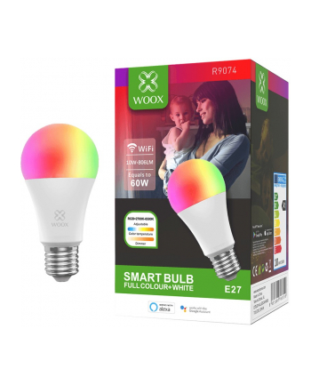 WOOX R9074 Inteligentna smart żarówka WiFi LED RGB CCT 10W E27 WOOX R9074 Inteligentna smart żarówka WiFI LED RGB CCT 10W E27