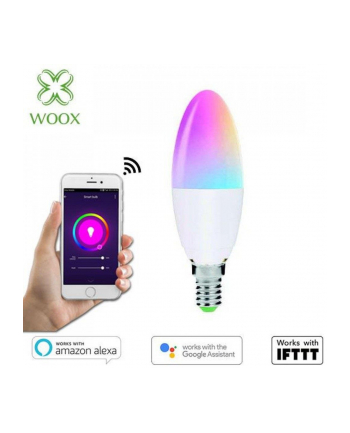 WOOX R9075 Inteligentna smart żarówka WiFi LED RGB CCT 5W E14 WOOX R9075 Inteligentna smart żarówka WiFi LED RGB CCT 5W E14