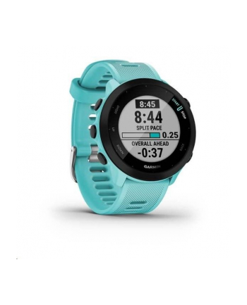 Garmin Forerunner 55 turkusowy Komunikacja: Bluetooth | Wyświetlacz: 1,04'' | Pulsometr | GPS | Wodoszczelność 5 ATM