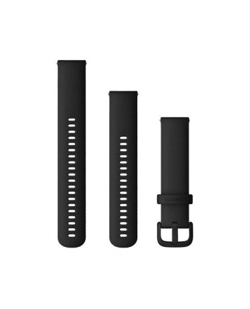 Garmin Pasek silikonowy na nadgarstek Quick Release 20 (czarny / czarna sprzączka)