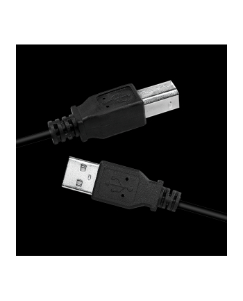 LogiLink USB-B 2.0m czarny kabel LogiLink USB 2.0 - USB-B 2m M/M czarny