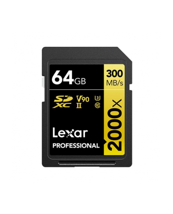 Lexar SDXC 64GB Professional 2000x UHS-II U3 ( 260/300 MB/s ) nr 1