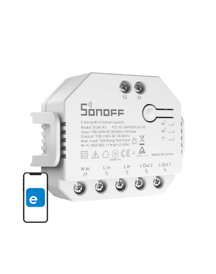 Sonoff Dual R3 Inteligentny przełącznik WiFi Sonoff Dual 2-kanałowy główny