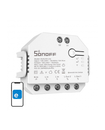 Sonoff Dual R3 Lite Inteligentny przełącznik WiFi Sonoff Dual 2-kanałowy