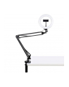 Puluz Lampa pierścieniowa / statyw biurkowy na klips LED 20 cm vlog / stream na telefon PKT3089B - nr 2