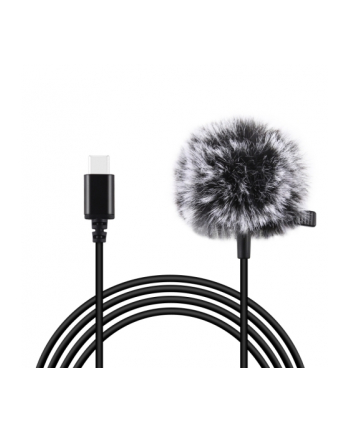Puluz Mikrofon Jack krawatowy z klipsem 1,5m USB-C PU425 nr 2