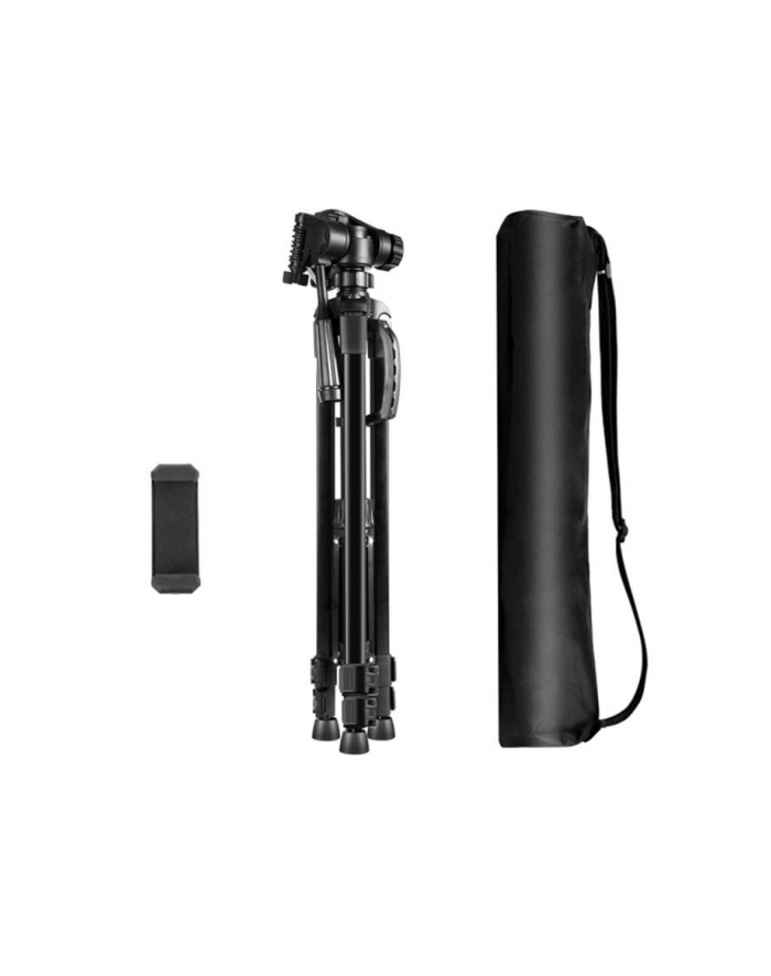 Puluz Statyw / Tripod z głowicą 3D 360° + uchwyt na telefon PU3096B główny