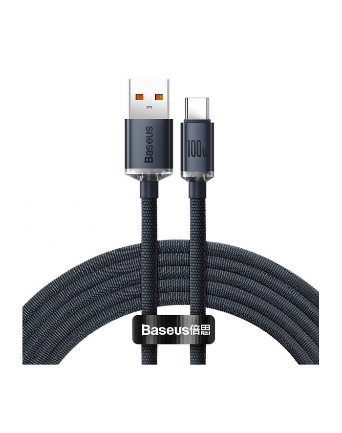 Baseus USB-A - USB-C Crystal Shine, 100W, 2m (czarny) główny