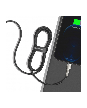 Kabel USB do Lightning Baseus Cafule, 2.4A, 1m (czarny)