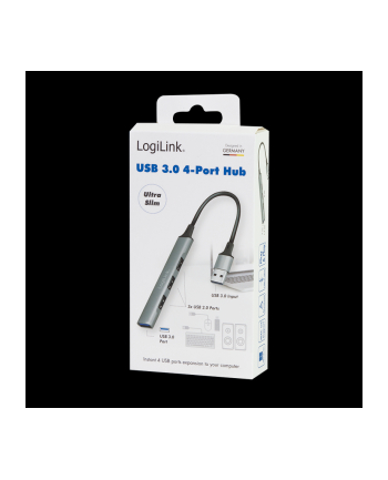 LogiLink 4-portowy USB3.0 hub USB 3.0 4-portowy LogiLink aluminium nr 2