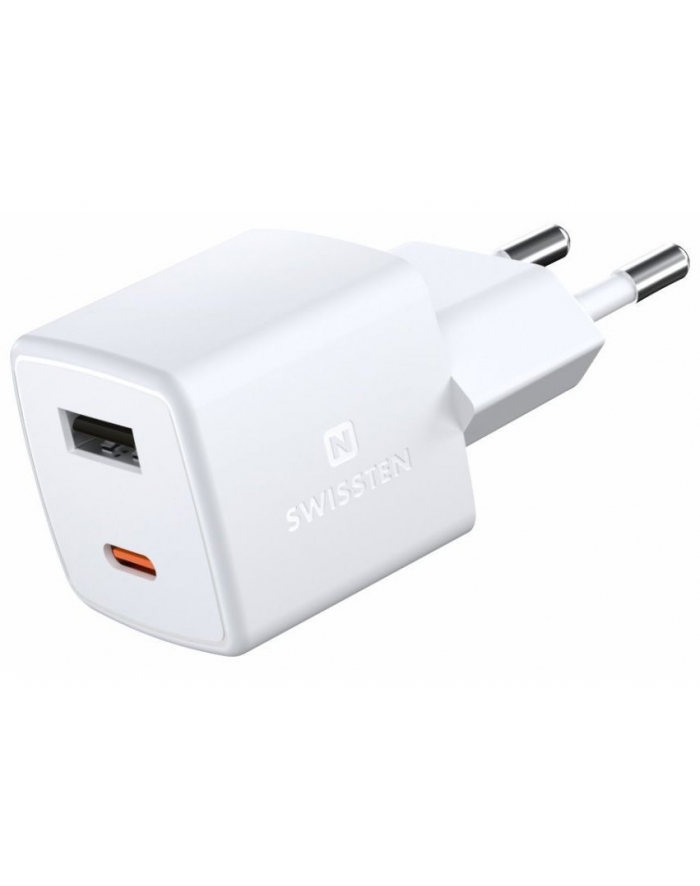 Swissten mini GaN Travel USB-C USB-A 30W główny