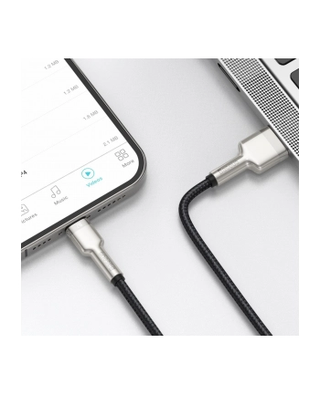 Kabel USB do Lightning Baseus Cafule, 2.4A, 1m (czarny)
