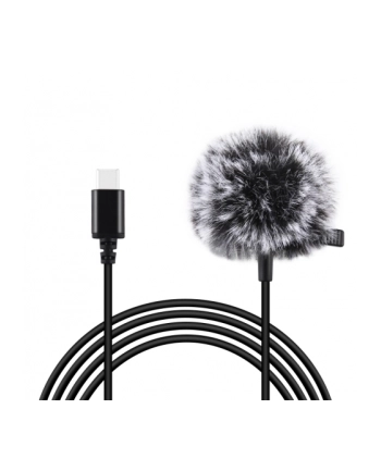 Puluz Mikrofon Jack krawatowy z klipsem 1,5m USB-C PU425 nr 2