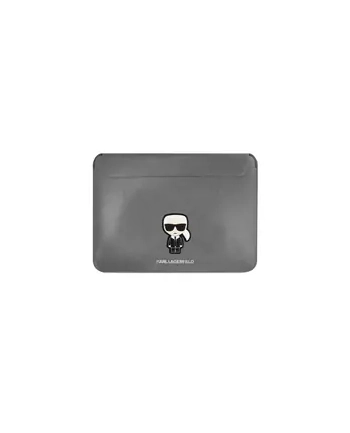 Karl Lagerfeld Saffiano Ikonik Sleeve 16'' srebrny etui na laptopa