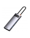 Baseus 6w1Metal Gleam Series, USB-C do 3x USB 3.0 + HDMI + USB-C PD + Ethernet RJ45 - nr 15