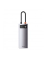 Baseus 6w1Metal Gleam Series, USB-C do 3x USB 3.0 + HDMI + USB-C PD + Ethernet RJ45 - nr 2