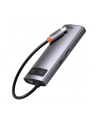 Baseus 6w1Metal Gleam Series, USB-C do 3x USB 3.0 + HDMI + USB-C PD + Ethernet RJ45 - nr 7