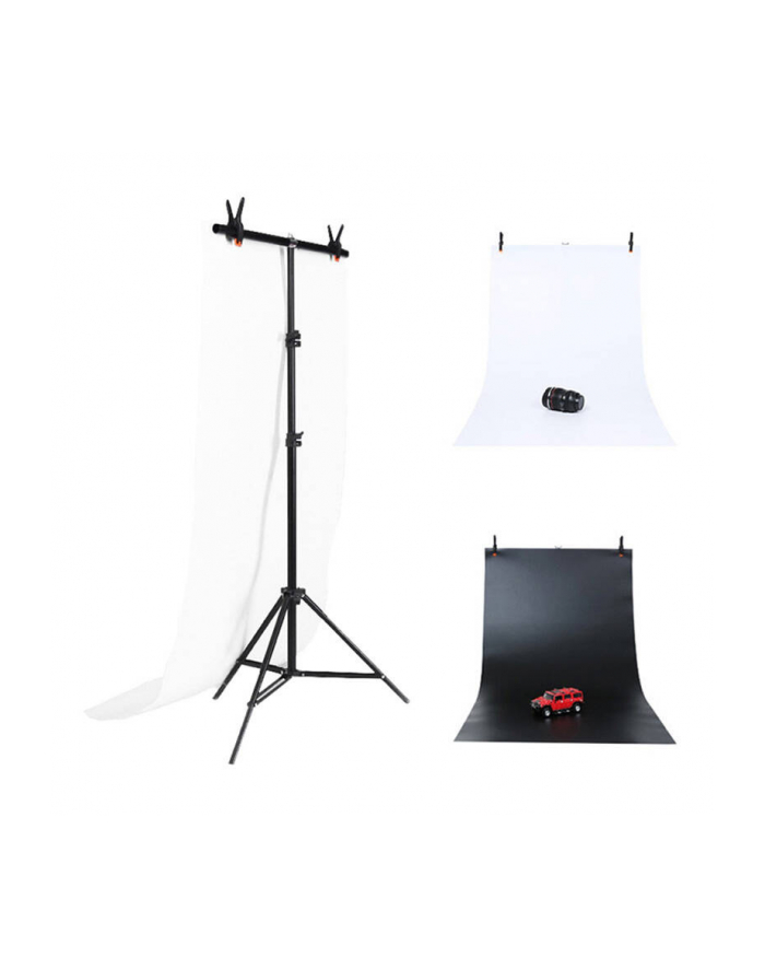 Puluz Zestaw/Statyw do mocowania tła fotograficznego 70x200cm + tła fotograficzne 2 szt DCA0976 główny