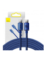 Baseus USB-C - USB-C Crystal Shine, 100W, 2m (niebieski) - nr 1