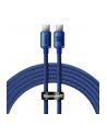 Baseus USB-C - USB-C Crystal Shine, 100W, 2m (niebieski) - nr 2