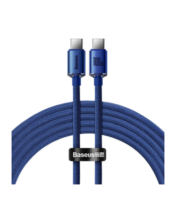 Baseus USB-C - USB-C Crystal Shine, 100W, 2m (niebieski) nr 2