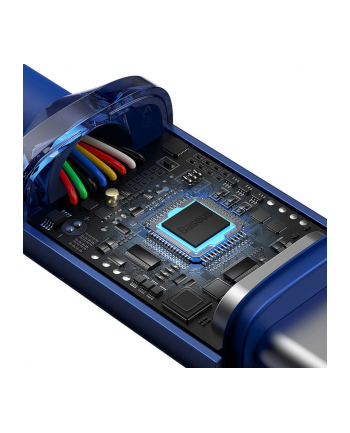 Baseus USB-C - USB-C Crystal Shine, 100W, 2m (niebieski) nr 1