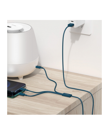 Baseus Superior Series USB 3w1, USB do micro USB / USB-C / Lightning, 3.5A, 1.2m (niebieski) nr 1