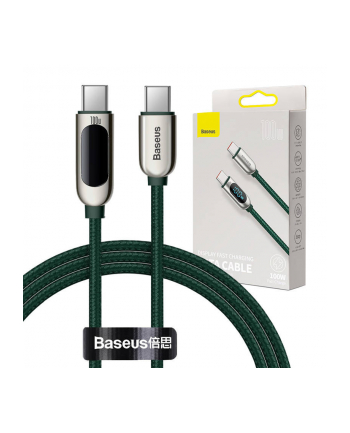 Baseus Display USB-C do USB-C, Power Delivery 100W, 1m (zielony) nr 2