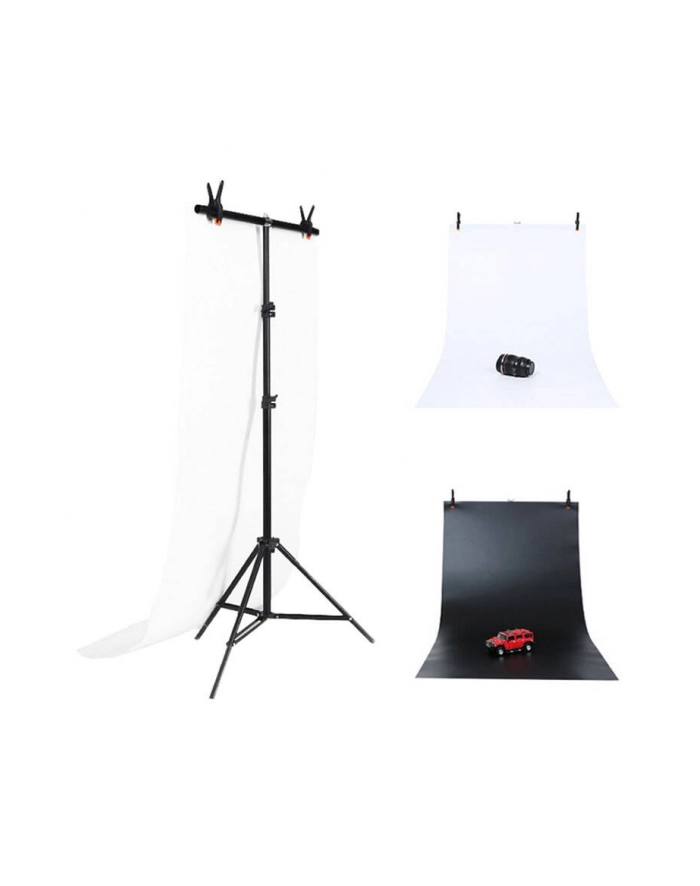 Puluz Zestaw/Statyw do mocowania tła fotograficznego 70x200cm + tła fotograficzne 2 szt DCA0976 główny
