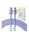Baseus USB-C - USB-C Crystal Shine, 100W, 2m (fioletowy) - nr 9