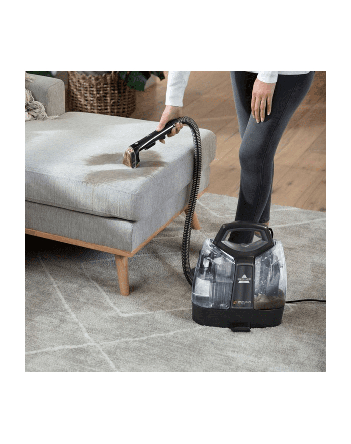 Bissell SpotClean Pet Plus 37241 czarny Moc [W]: 650 | Pojemność zbiornika na czystą wodę [l]: 2,8 |Pojemność zbiornika na brudną wodę [l]: 2,2 | Długość przewodu [m]: 6,7 główny