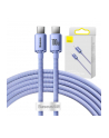 Baseus USB-C - USB-C Crystal Shine, 100W, 2m (fioletowy) - nr 9