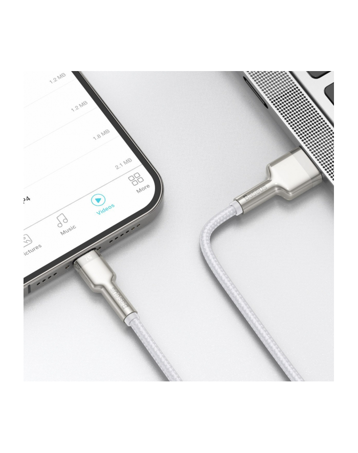 Baseus lightning - USB-A Cafule, 2.4A, 1m (biały) główny