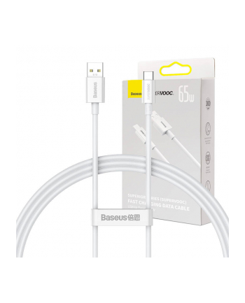 Baseus Superior Series USB do USB-C, 65W, 1m (biały)