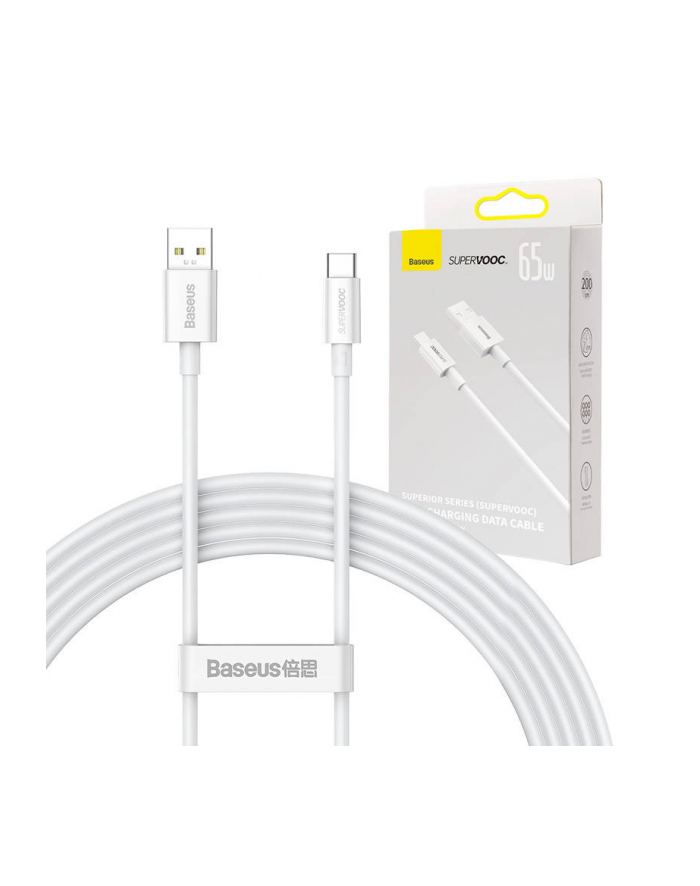Baseus Superior Series USB do USB-C, 65W, 2m (biały) główny