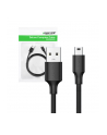Ugreen US132 USB do Mini USB, 1.5m czarny - nr 1