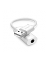 Ugreen US206 USB do Mini Jack 3.5mm AUX biały - nr 1