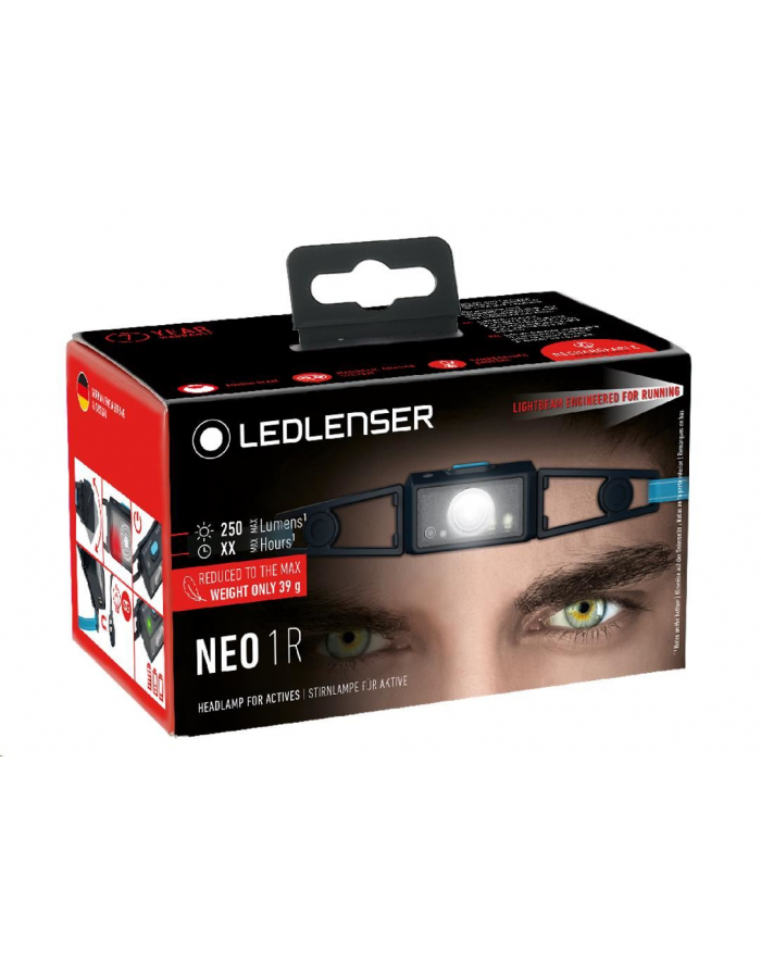 Ledlenser NEO1R niebieska Latarka czołowa główny