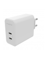 Mophie GaN Charger Dual - ładowarka sieciowa z podwójnym wejściem USB-C 67W biała ładowarka sieciowa - nr 2