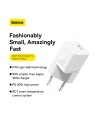 Baseus GaN5 20W Mini (biała) ładowarka sieciowa - nr 12