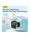 Baseus GaN5 20W Mini (biała) ładowarka sieciowa - nr 2