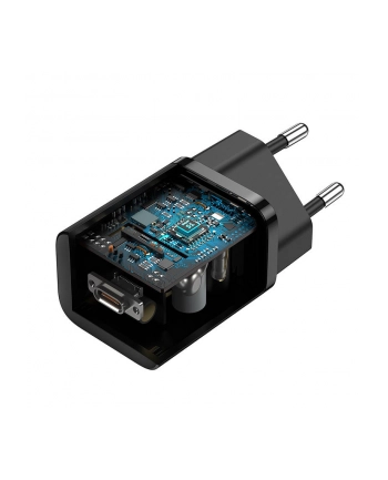 Baseus Super Si Quick Charger 1C 25W (czarna) ładowarka sieciowa