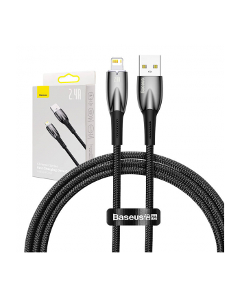 Kabel USB do Lightning Baseus Glimmer, 2.4A, 1m (czarny)