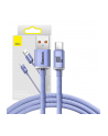Kabel USB do USB-C Baseus Crystal Shine, 100W, 1.2m (fioletowy) - nr 1