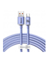 Kabel USB do USB-C Baseus Crystal Shine, 100W, 1.2m (fioletowy) - nr 2
