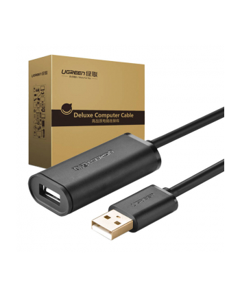 Ugreen US121 USB 2.0 przedłużający, aktywny, 15m czarny