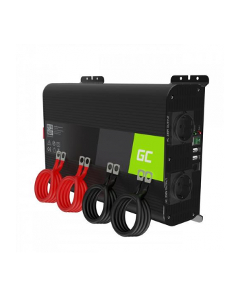Green Cell PRO 12V na 230V 2000W/4000W Czysta sinusoida ładowarka samochodowa nr 1