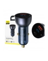 ładowarka Ładowarka samochodowa Baseus Particular Digital Display z wyświetlaczem, USB + USB-C, QC3.0+PD, 5A, 65W (szara) - nr 1