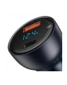 ładowarka Ładowarka samochodowa Baseus Particular Digital Display z wyświetlaczem, USB + USB-C, QC3.0+PD, 5A, 65W (szara) - nr 6